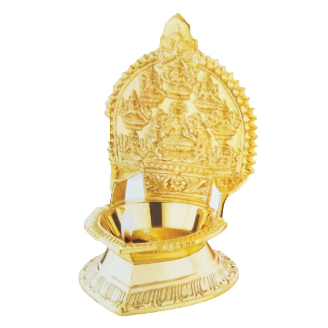 astalakshmi vilakku in brass - size 5