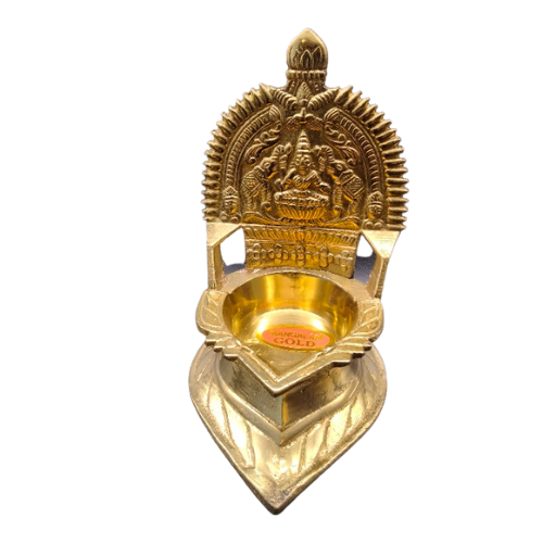 kamachi amman vilakku (lamp) in brass - 7 inches