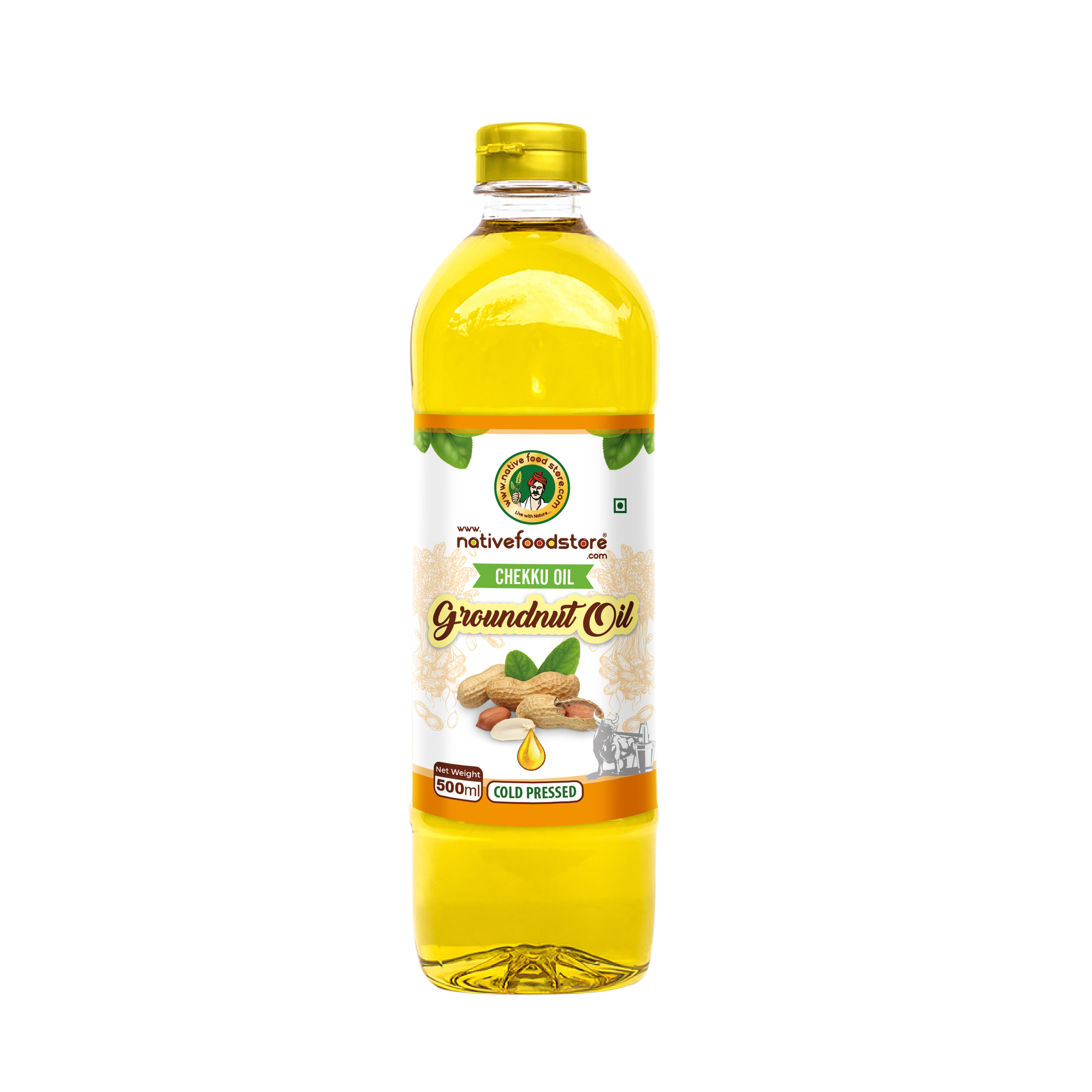 native food store cold pressed (marachekku)  groundnut oil 1ltr