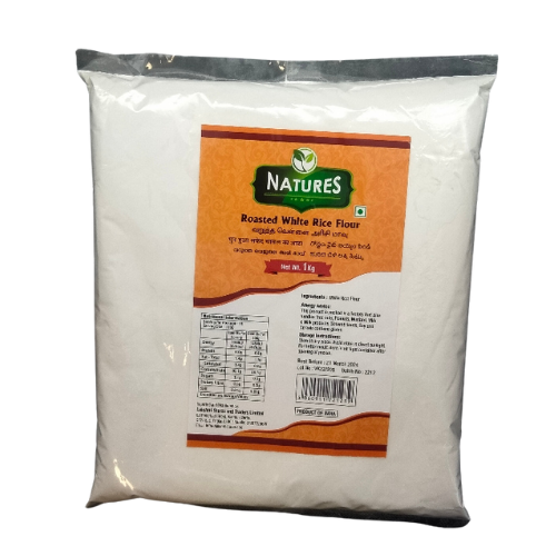 natures white rice flour roasted 1kg